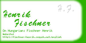 henrik fischner business card